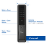 DDL‑P6006S Advanced Biometric Smart Lock – 3D Facial Recognition & Australian Voice Prompts