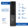 DDL‑P6006S Advanced Biometric Smart Lock – 3D Facial Recognition & Australian Voice Prompts