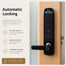 DDL-SH5000B Smart Handle Lock – Multiple Access Methods with Smart Alerts & Easy Operation