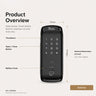 DDL-R7000B Smart RIM Lock – Fingerprint, PIN, RFID & Wi‑Fi/App Control