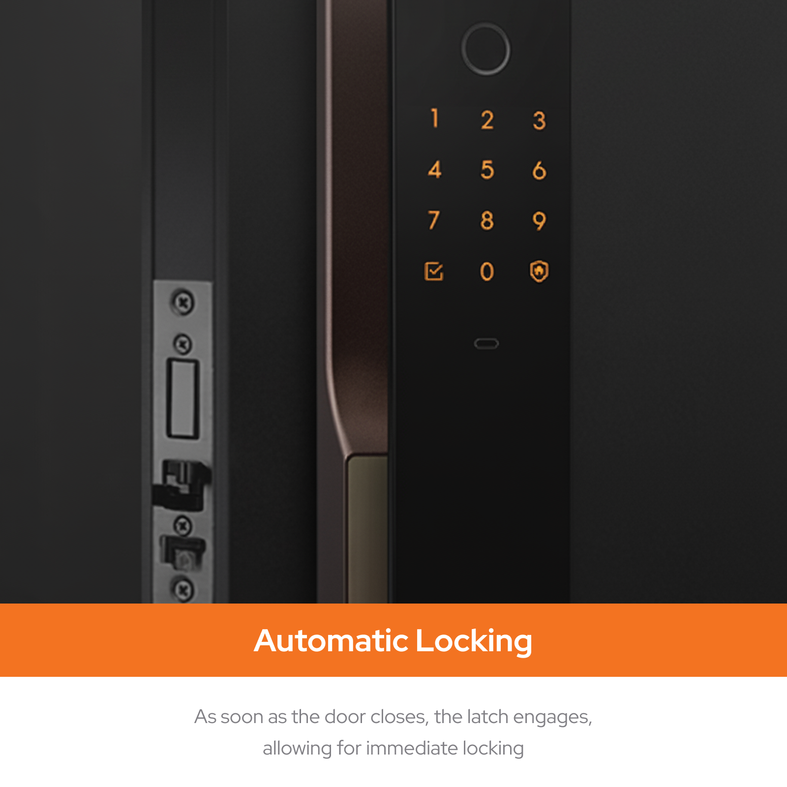 Zigbang ( Previously Samsung ) SHP‑P52 Smart Lock – Auto‑Lock Fingerprint Entry - Wi-Fi