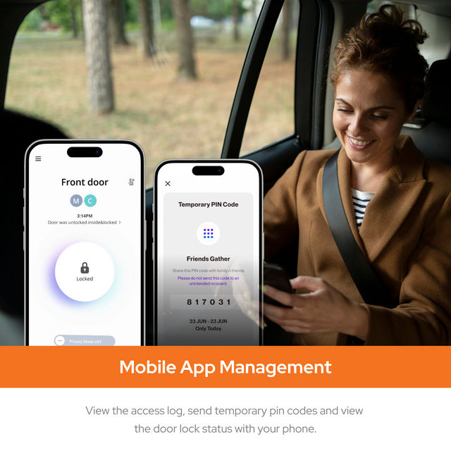 Zigbang ( Previously Samsung ) SHP‑R80 Push‑Pull Multi‑Access Smart Lock (Wi-Fi)