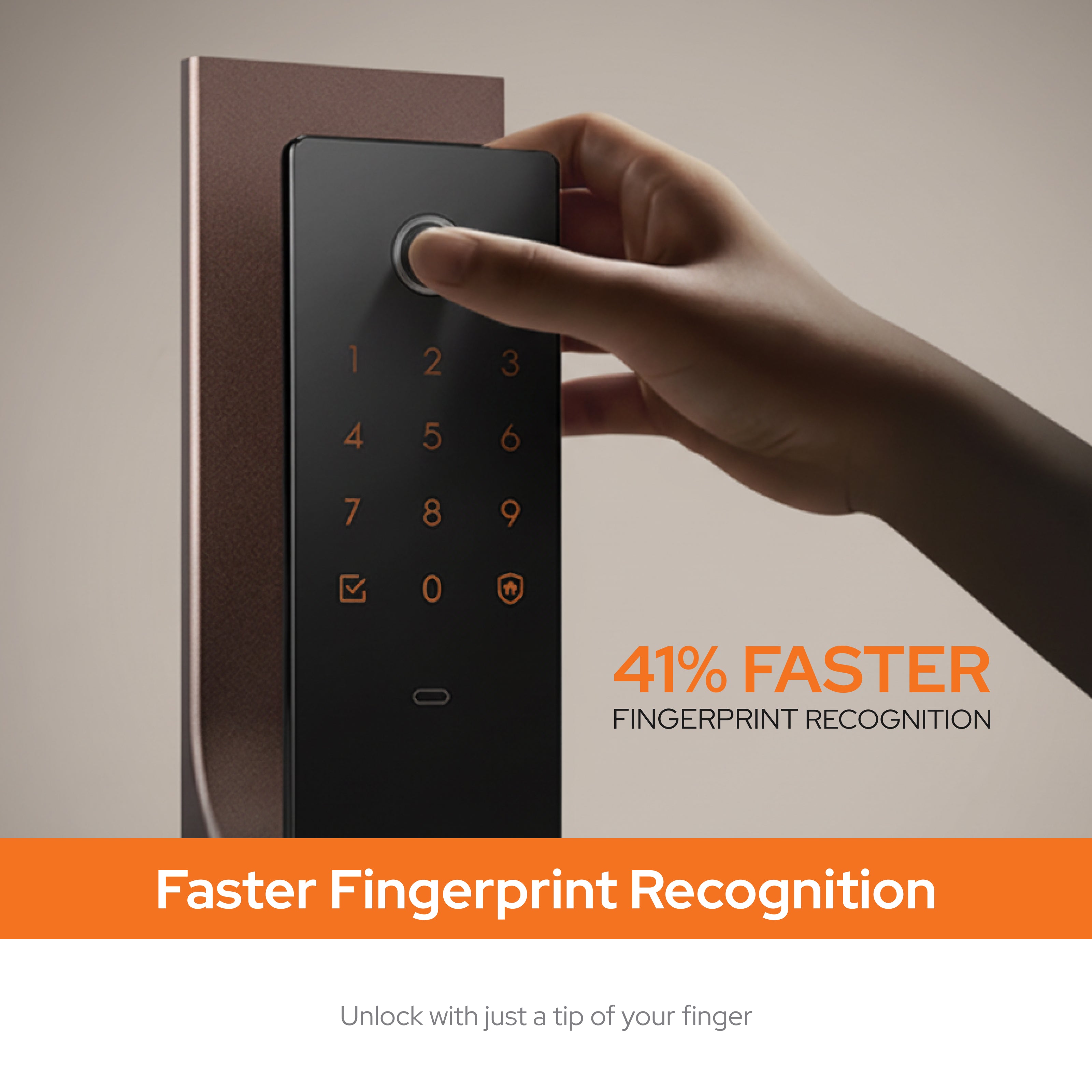 Zigbang ( Previously Samsung ) SHP‑P52 Smart Lock – Auto‑Lock Fingerprint Entry - Wi-Fi