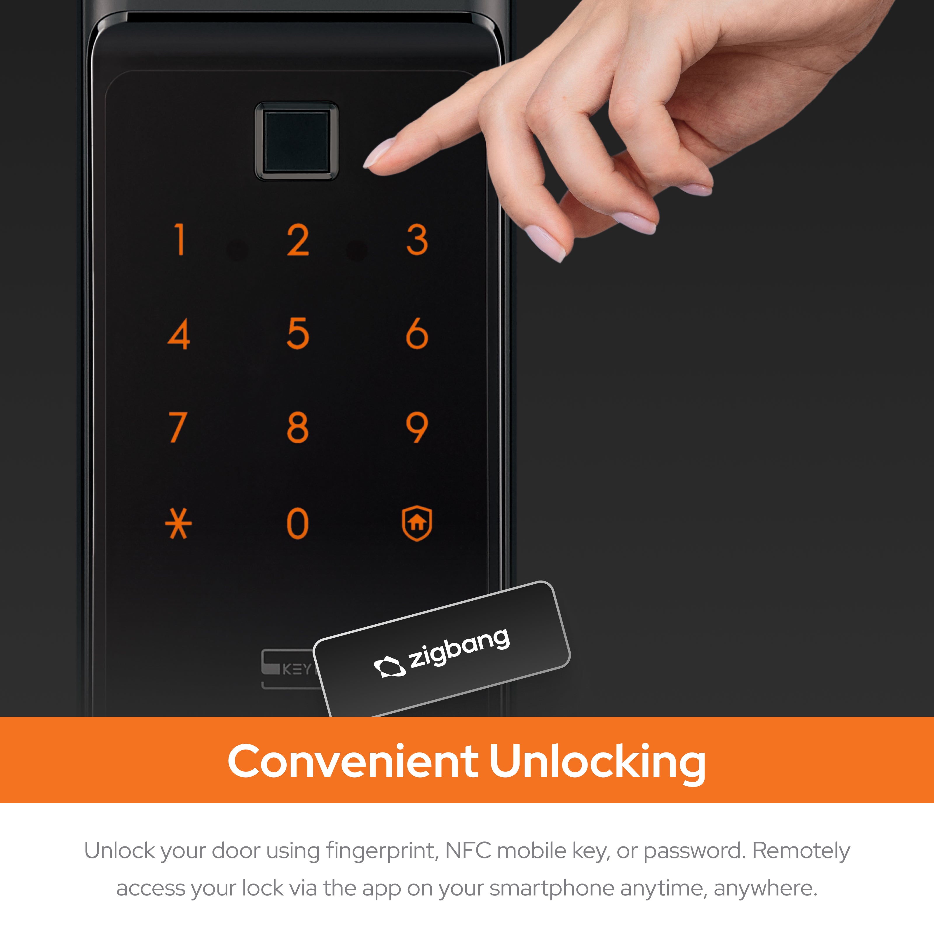Zigbang ( Previously Samsung ) SHP‑R80 Push‑Pull Multi‑Access Smart Lock (Wi‑Fi)