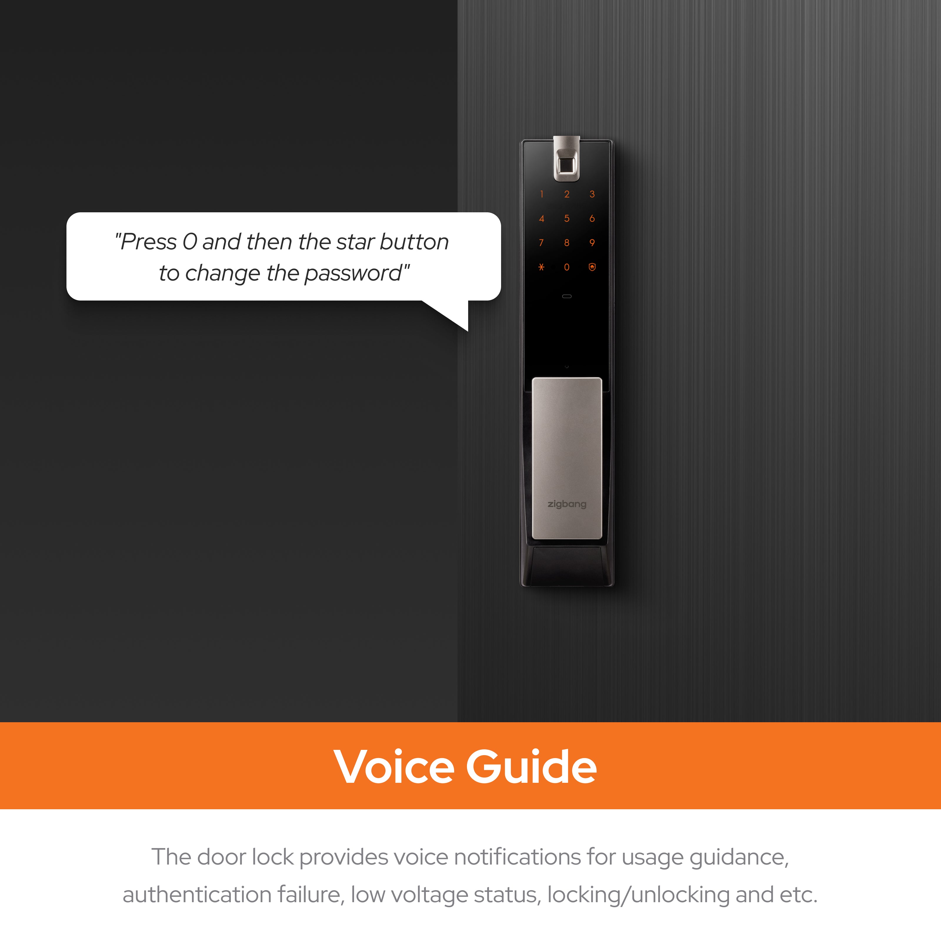 Zigbang ( Previously Samsung ) ZD‑P73 Wi‑Fi Mortise Fingerprint Entry Smart Lock