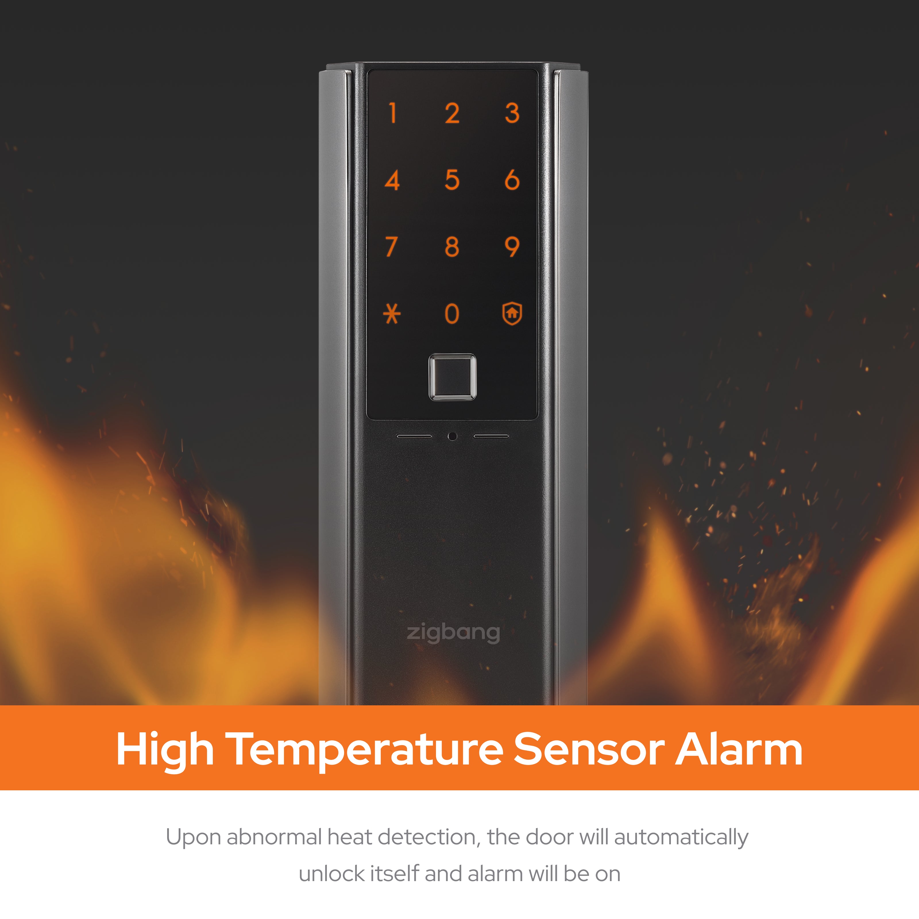 Zigbang ( Previously Samsung ) SHP‑H60F Stylish Handle Smart Lock