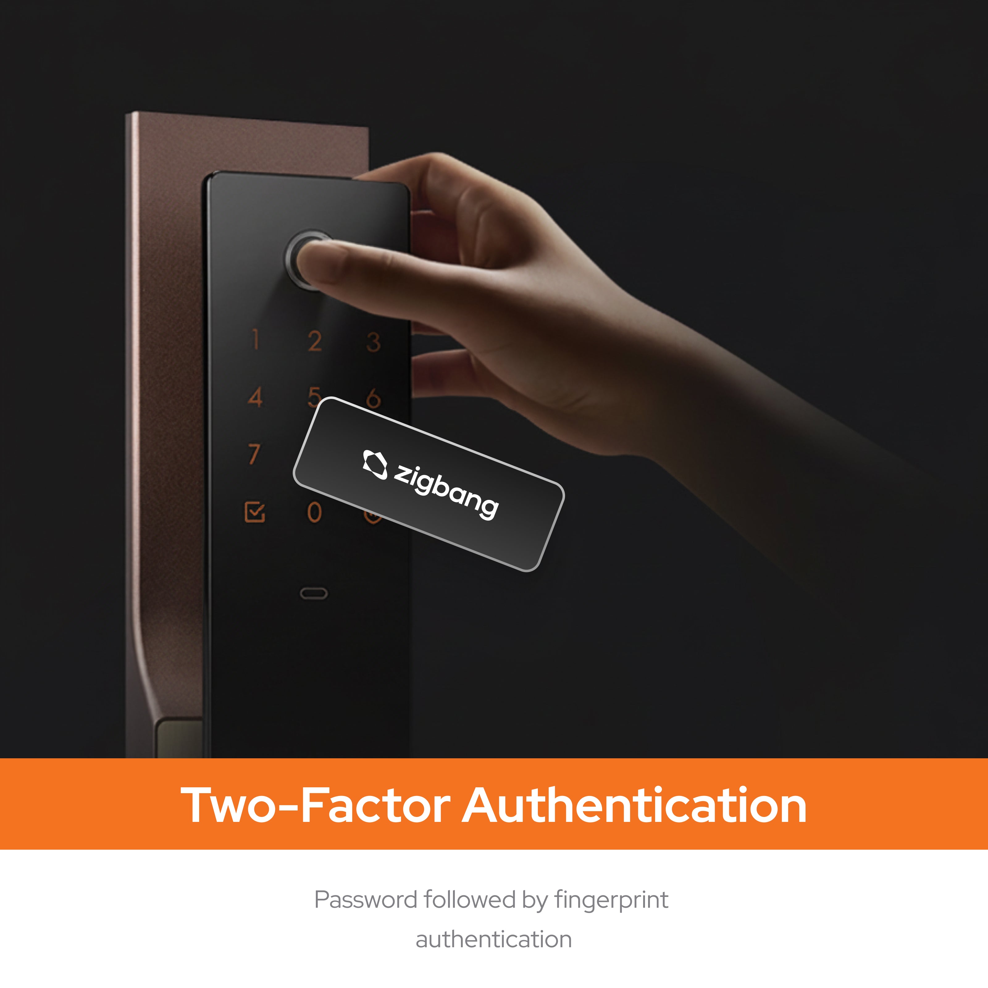 Zigbang ( Previously Samsung ) SHP‑P52 Smart Lock – Auto‑Lock Fingerprint Entry - Wi-Fi