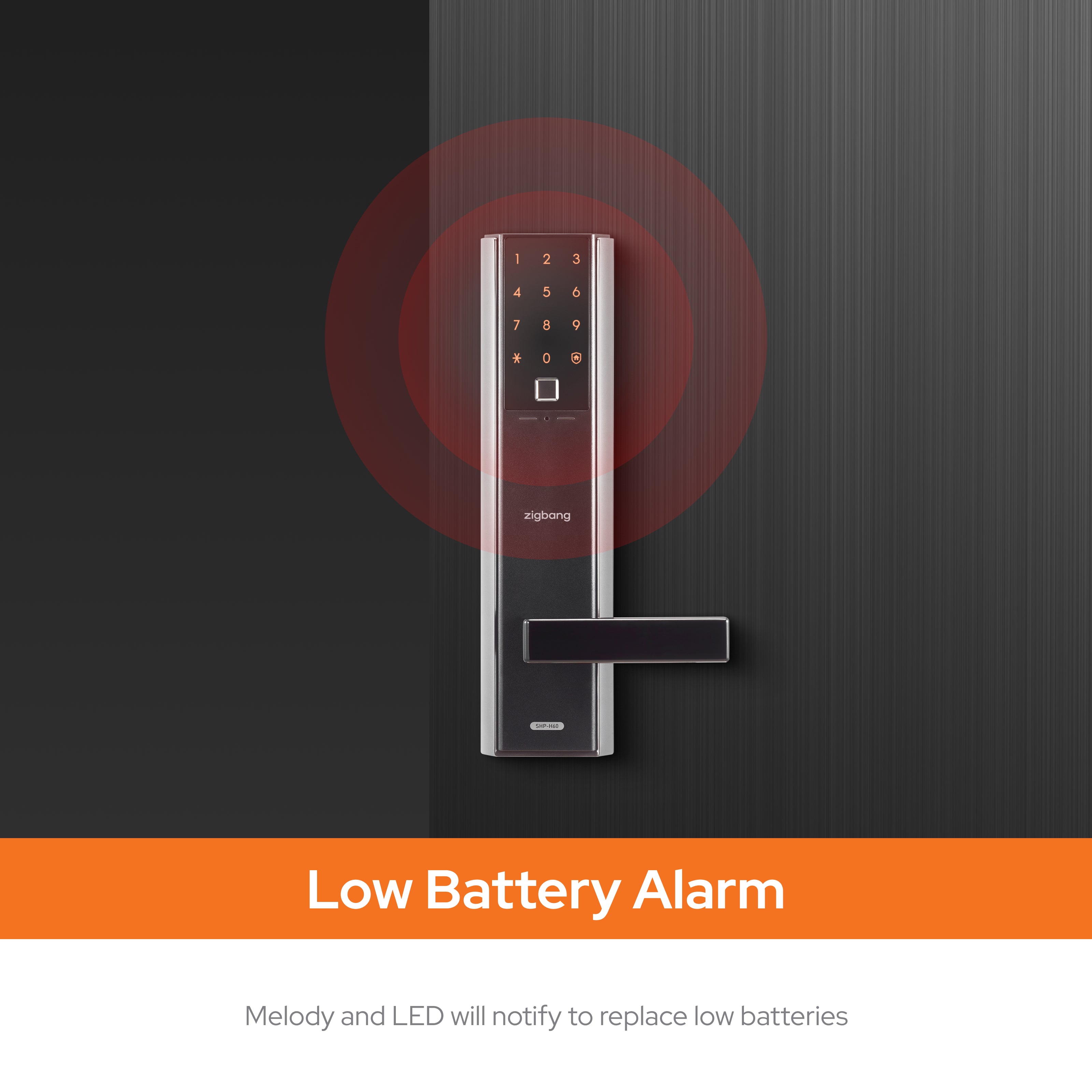 Zigbang ( Previously Samsung ) SHP‑H60F Stylish Handle Smart Lock