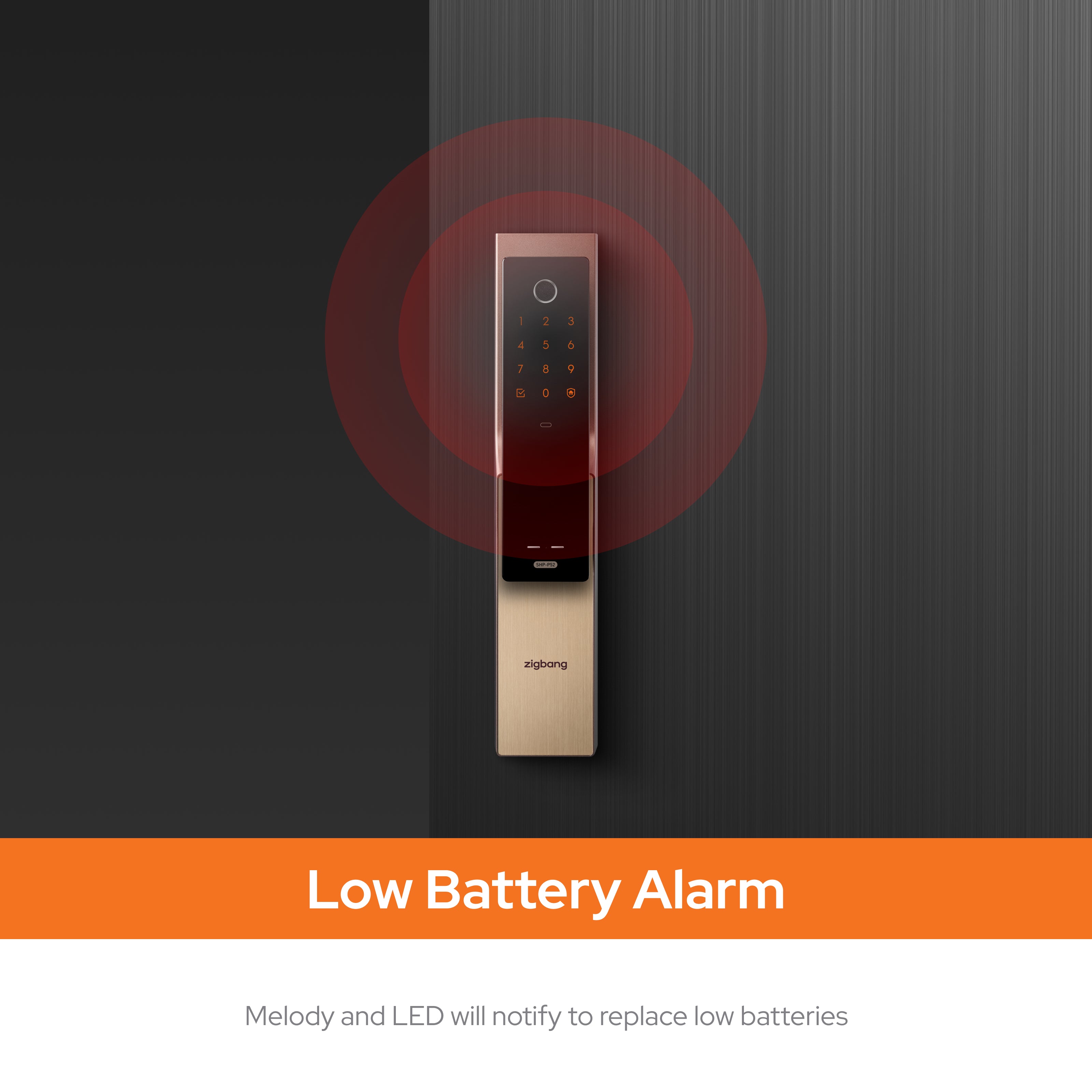 Zigbang ( Previously Samsung ) SHP‑P52 Smart Lock – Auto‑Lock Fingerprint Entry - Wi-Fi