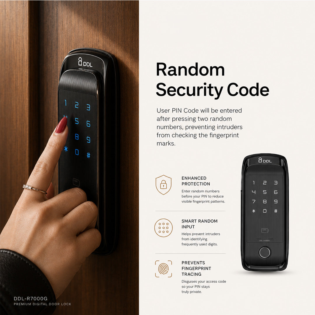 DDL-R7000B Smart RIM Lock – Fingerprint, PIN, RFID & Wi‑Fi/App Control