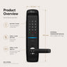DDL-SH5000B Smart Handle Lock – Multiple Access Methods with Smart Alerts & Easy Operation