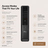 DDL‑P6006S Advanced Biometric Smart Lock – 3D Facial Recognition & Australian Voice Prompts